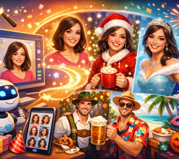 AI festive doppelgangers